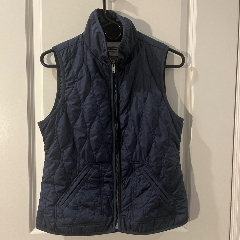 Old Navy Dark Blue Quilted Vest